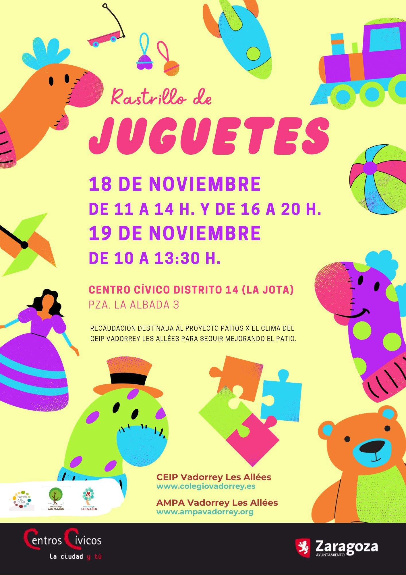 Rastrillo de Juguetes. 18 y 19 de noviembre