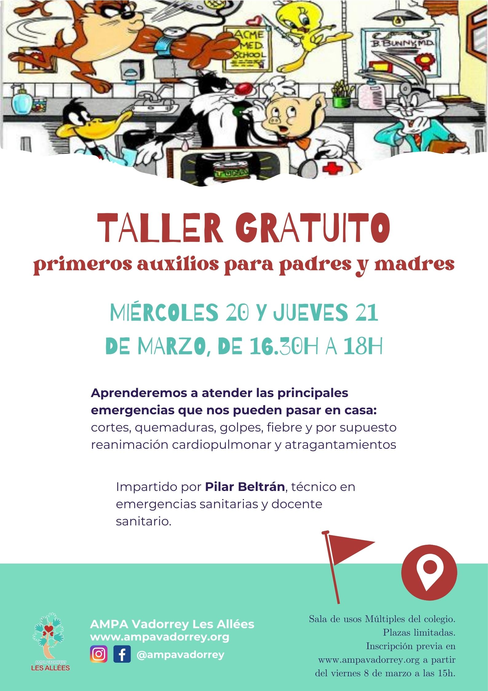 Taller de Primeros Auxilios para Padres y Madres