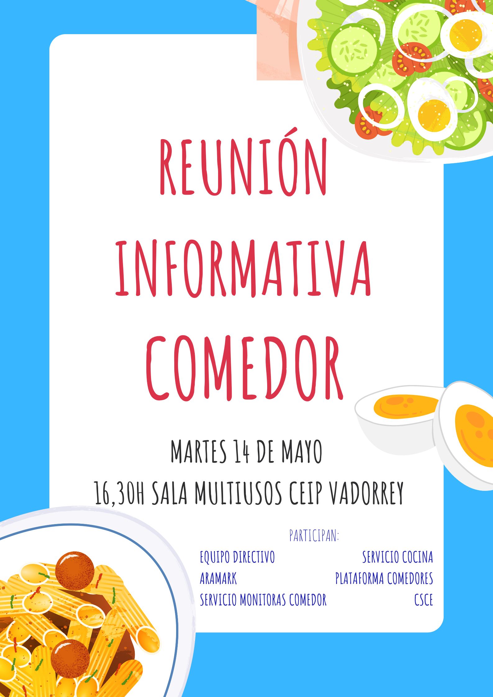 Reunión Informativa del Servicio de Comedor