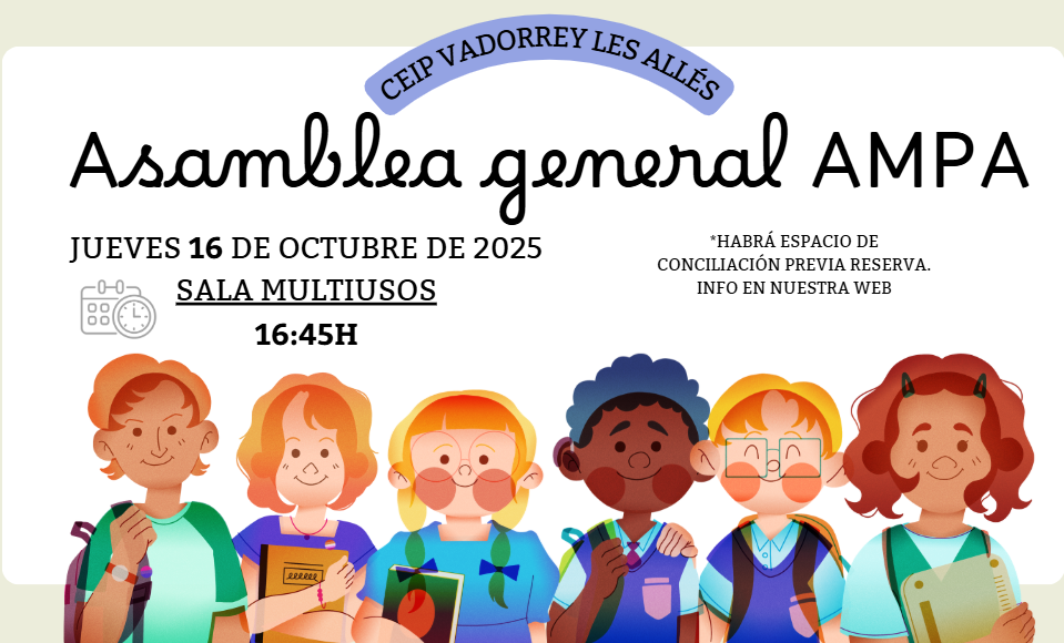 Asamblea general AMPA 25-26